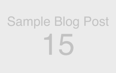 Web Blocks: Sample Blog Post 15
